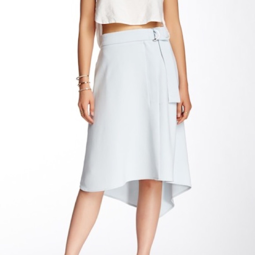 Harlowe & Graham Wrap Buckle Midi Skirt🌹